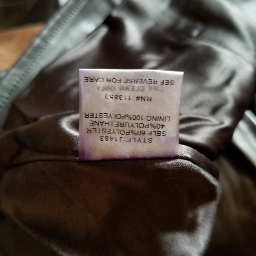 Faux leather biker jacket - Picture 8 of 8